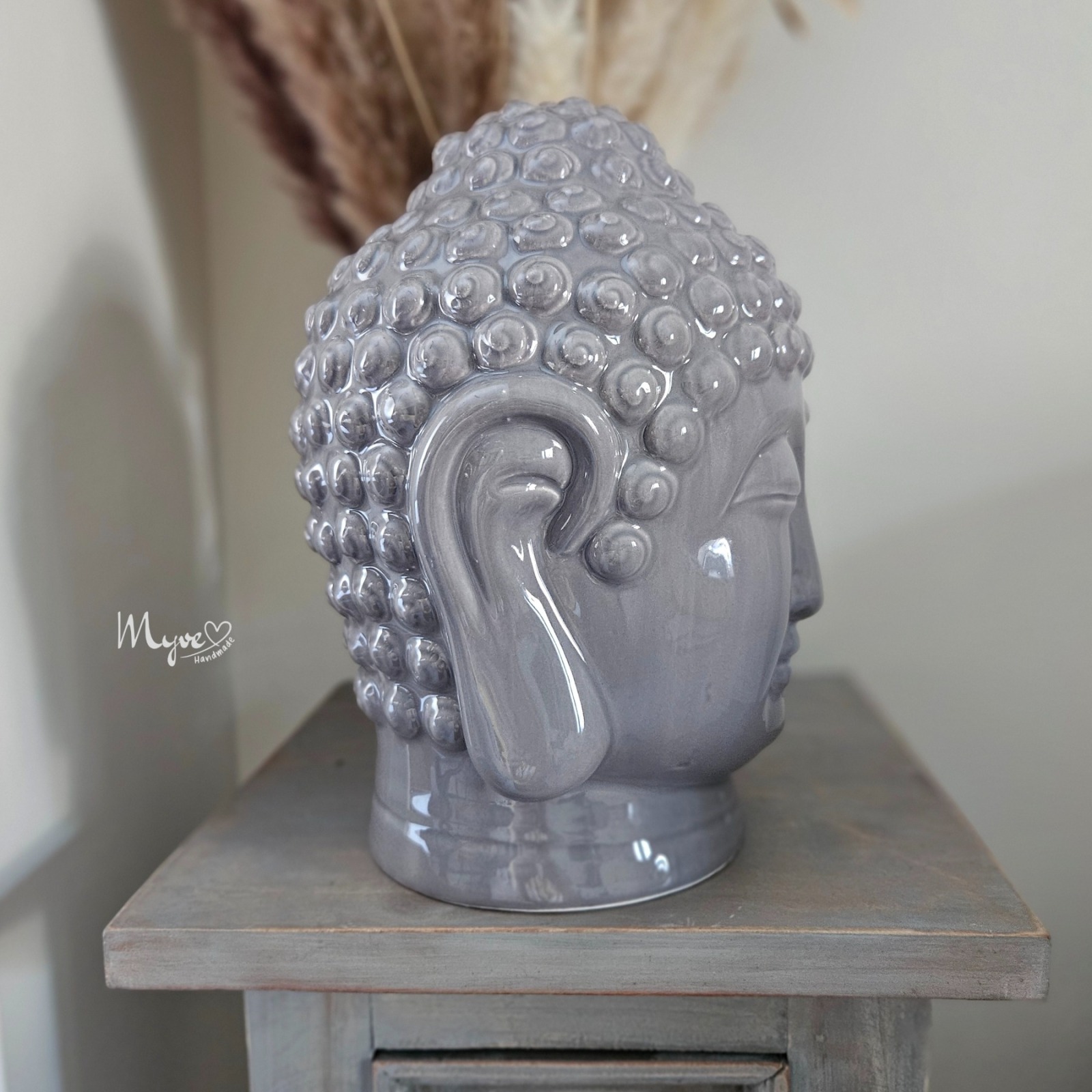 Buddha Deko Kopf, spirituelle Geschenke, Esoterik Geschenke, Keramikdeko 4