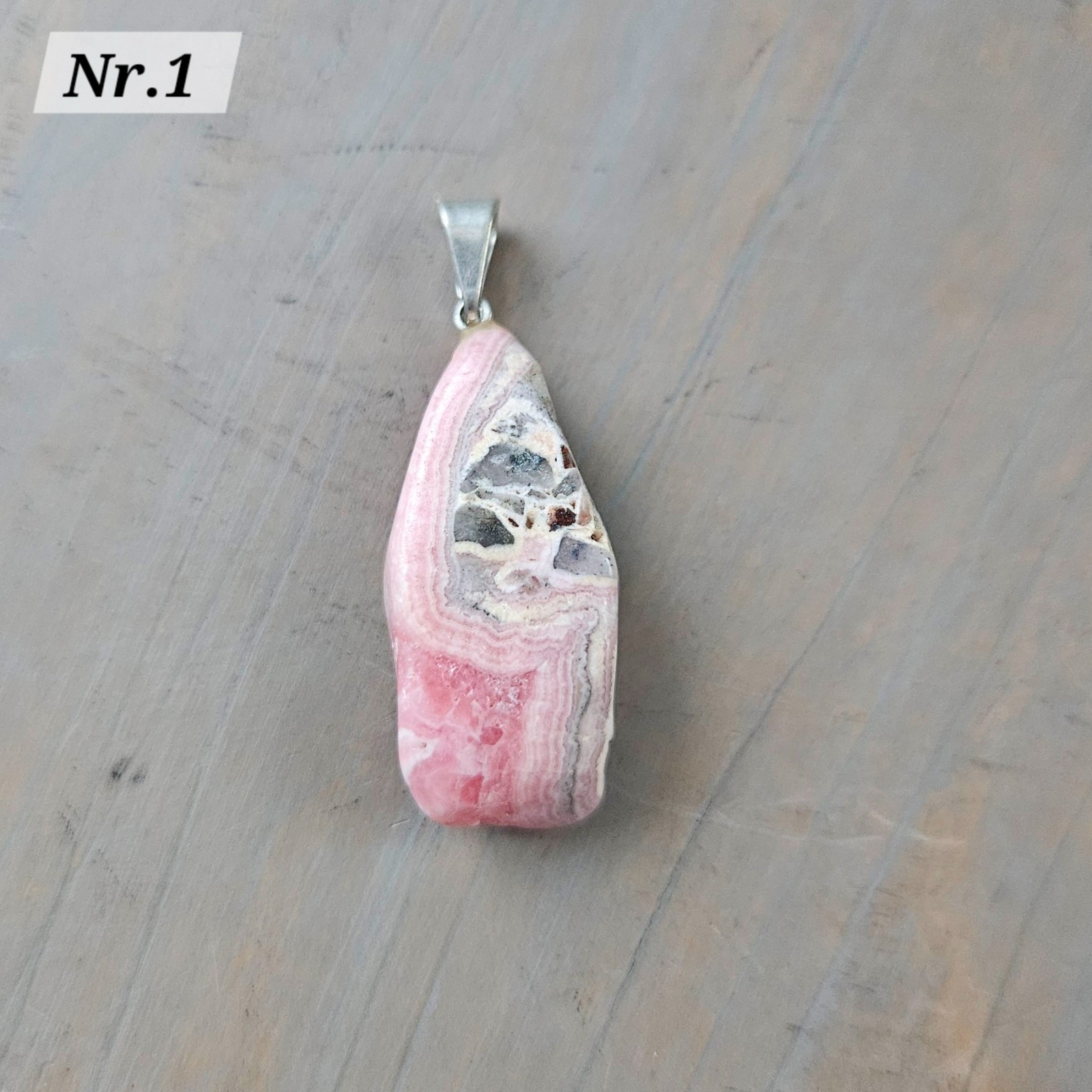 Rhodochrosit Anhänger, Edelsteinschmuck, Heilsteinschmuck, Kettenanhänger, spirituelle Geschenke 3