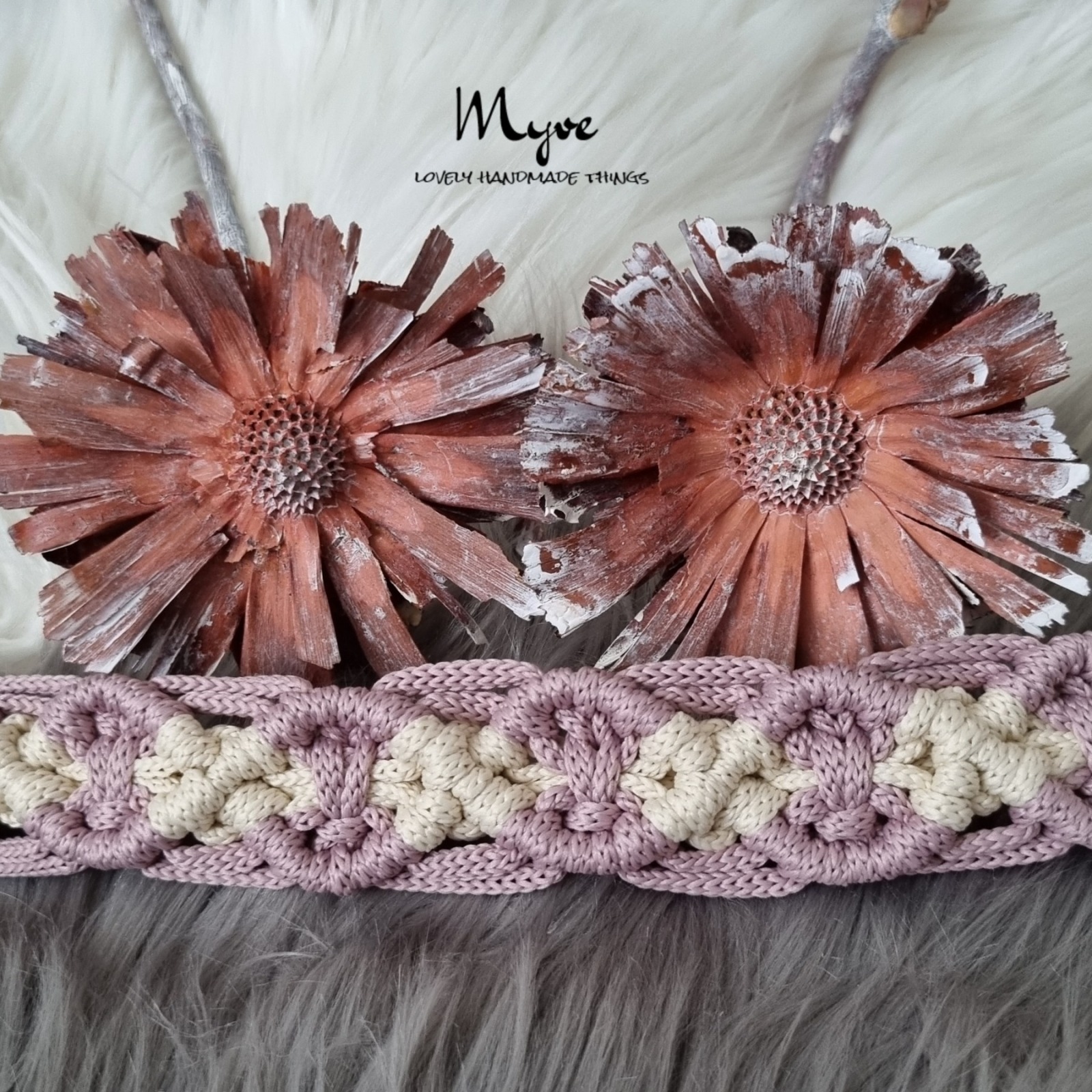 Makramee Halsband, Hundehalsband im Boho Stil, Geschenke für Hundeliebhaber, Hunde Accessoires 5