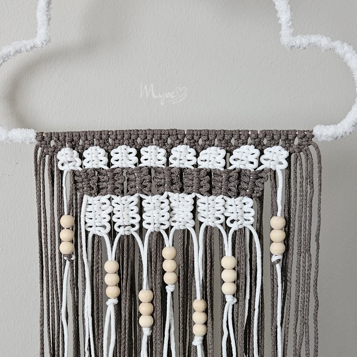 Große Wolke beleuchtet, Wanddekoration im Boho Stil, Wandbehang, beleuchtete Deko, Wanddesign,