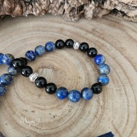 Blaue Tesbih mit Edelsteinen, Gebetskette, Schmuck Accessoires, Spiritueller Schmuck, 4