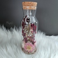 Stretchring Flower Bottle , Blumen in der Flasche, spirituelle Geschenke, Blumengeschenke, Schmuck