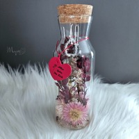 Stretchring Flower Bottle , Blumen in der Flasche, spirituelle Geschenke, Blumengeschenke, Schmuck