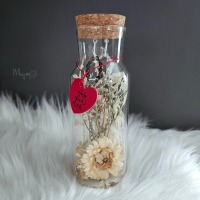 Stretchring Flower Bottle , Blumen in der Flasche, spirituelle Geschenke, Blumengeschenke, Schmuck