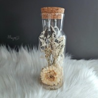 Stretchring Flower Bottle , Blumen in der Flasche, spirituelle Geschenke, Blumengeschenke, Schmuck