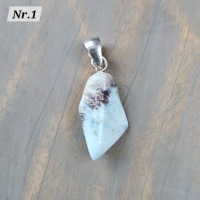 Larimar Kettenanhänger, Edelsteinschmuck, Heilsteinschmuck, Edelstein Kettenanhänger, spirituelle