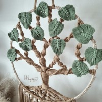 Makramee Lebensbaum, Lifetree, Wanddekoration im Boho Stil, Wandbehang 5