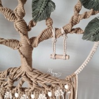 Makramee Lebensbaum, Lifetree, Wanddekoration im Boho Stil, Wandbehang 3