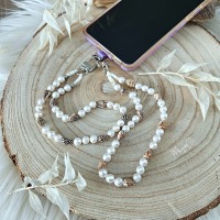 Kurze Perlen Handykette, Smartphone Accessoires, Taschenkette, besondere Geschenkidee, spirituelle