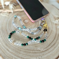 Kurze Perlen Handykette, Smartphone Accessoires, Taschenkette, besondere Geschenkidee, spirituelle