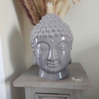 Buddha Deko Kopf, spirituelle Geschenke, Esoterik Geschenke, Keramikdeko 2