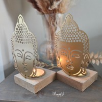 Buddha Metall Teelicht, spirituelle Geschenke, Esoterik Geschenke, Teelichthalter 3