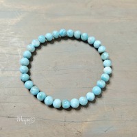 Larimar Kugelarmband, Edelsteinschmuck, Heilsteinschmuck, Damenarmband, spirituelle Geschenke