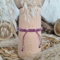 Makramee Armband mit silbernem Herz, Damenarmband, zarter Boho Schmuck, Geschenke für die Liebsten,