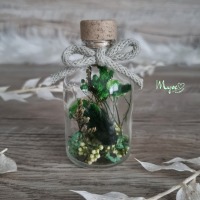 Kleine Flower Bottle mit Schleife, Blumen in der Flasche, Blumengeschenke 2