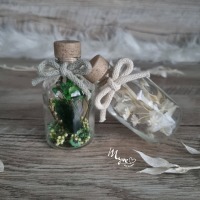 Kleine Flower Bottle mit Schleife, Blumen in der Flasche, Blumengeschenke 3