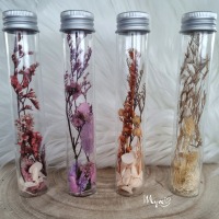 Flower Bottle in einem Reagenzglas, Blumen in der Flasche, Blumengeschenke, Trockenblumendeko 2