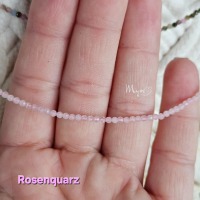 Zarte 2mm Edelsteinkette, Silberschmuck, Damenarmband, spirituelle Geschenke 8