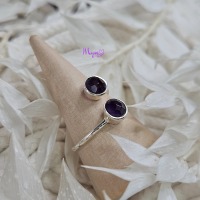 Amethyst Ring Silber , Edelsteinring, spiritueller Schmuck , Heilsteinschmuck, Edelsteinschmuck, 2