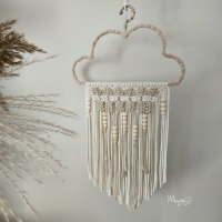 Große Wolke beleuchtet, Wanddekoration im Boho Stil, Wandbehang, beleuchtete Deko, Wanddesign,