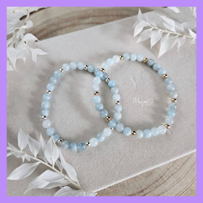 Aquamarin Armband, Edelsteinschmuck, Heilsteinschmuck, Damenarmband, spirituelle Geschenke, Esoterik