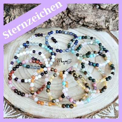 Sternzeichen Armband, Edelsteinschmuck, Heilsteinschmuck, Damenarmband, spirituelle Geschenke, Astro