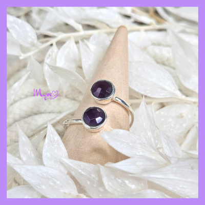 Amethyst Ring Silber , Edelsteinring, spiritueller Schmuck , Heilsteinschmuck, Edelsteinschmuck, -