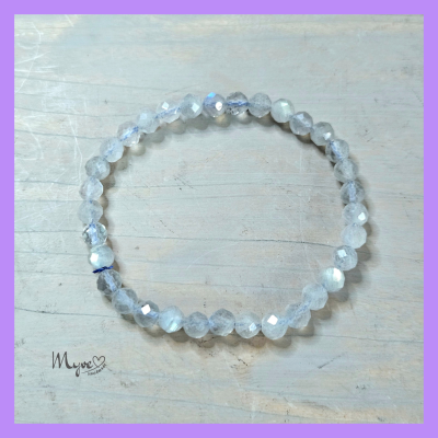 Facettiertes Labradorit Kugelarmband, Edelsteinschmuck, Heilsteinschmuck, Damenarmband, spirituelle