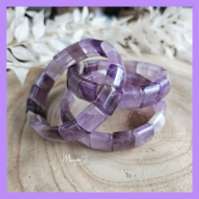 Breites Amethyst Armband, Edelsteinschmuck, Heilsteinschmuck, Damenarmband, spirituelle Geschenke, -