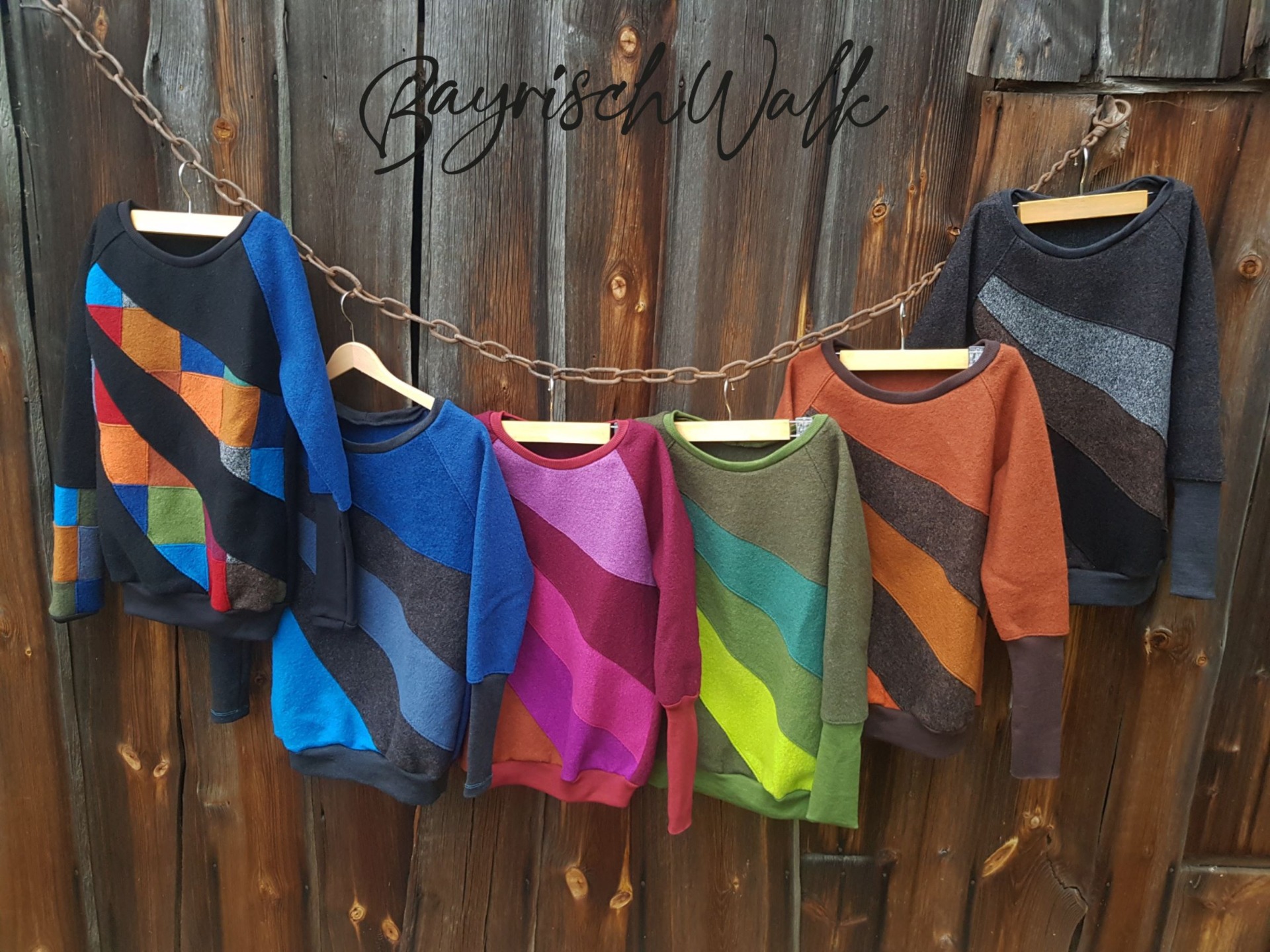 Bayrisch Walk- Handmade Kleidung für Männer, Frauen und Kinder aus Walk,  Wolle-Seide und Leinen