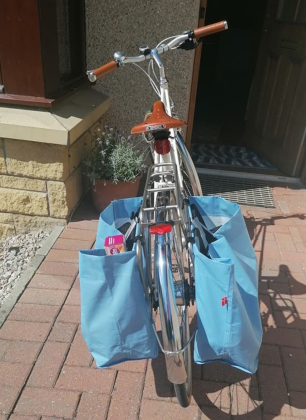 Shopper // Fahrradtasche - Sommerblau