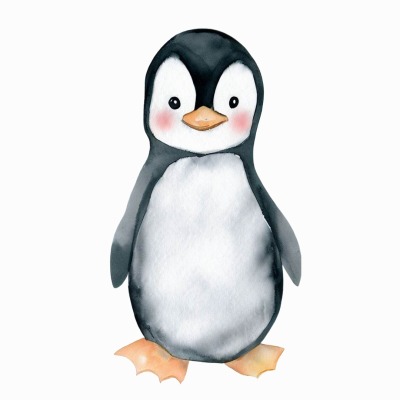Bügelbild Pinguin Eigenproduktion