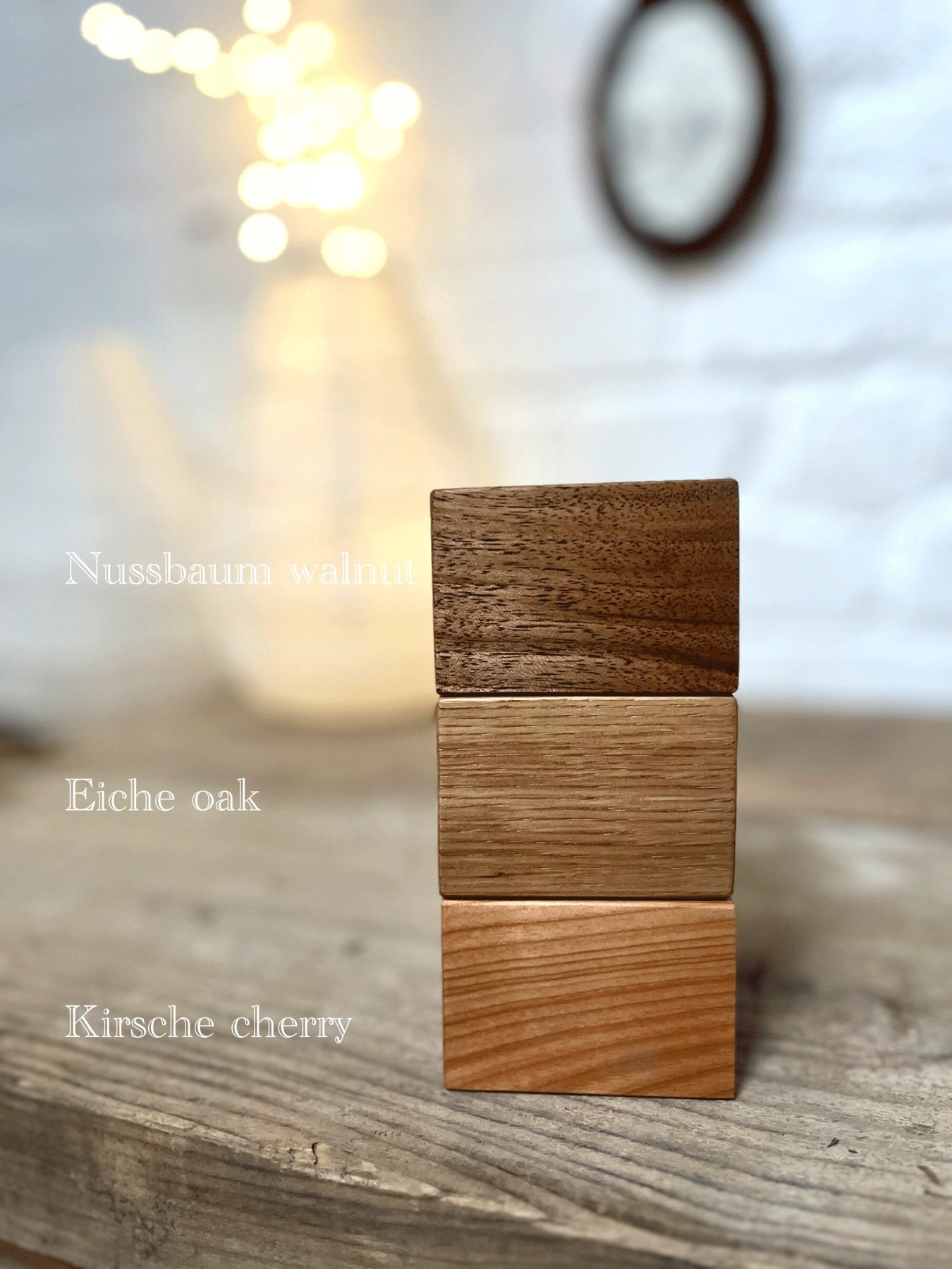 Vermehrungsstation aus Holz, Wandvase, Wanddeko Sommer, kleine Hängevase aus Eiche im Landhausstil,