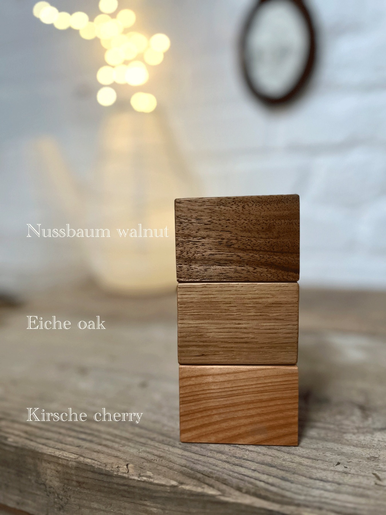 Vase im Landhaus Stil, nachhaltige Blumenvase aus Holz, Blumenwiese, das Original, Herbst Tisch Deko