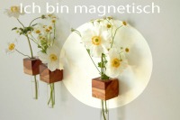1 Vase Kühlschrankmagnet Holz Magnet 4