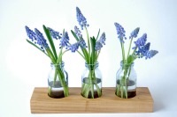 1 Milchkanne aus Kirsche, Blumenvase, Vase,Holz 2
