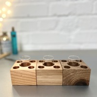 zero waste Bad Organizer aus Holz, Kosmetikständer, Aufbewahrung im dänischen Design,