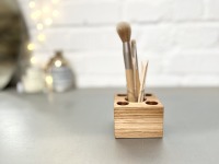 zero waste Bad Organizer aus Holz, Kosmetikständer, Aufbewahrung im dänischen Design,