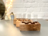 zero waste Bad Organizer aus Holz, Kosmetikständer, Aufbewahrung im dänischen Design,