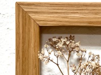 Wandvase aus Holz, Wandbild für Trockenblumen, kleine Hängevase im Landhausstil,