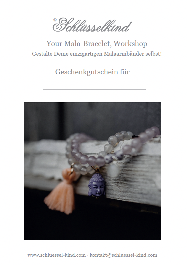 GUTSCHEIN Your Mala-Bracelet - Armband Workshop