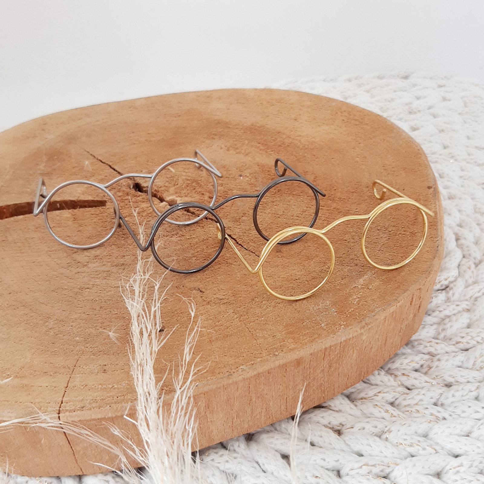 Drahtbrille: Kultige Mini-Brille für Amigurumis - Puppenbrille für einen  kultigen Look bei deinen Amigurmis, Online Shop
