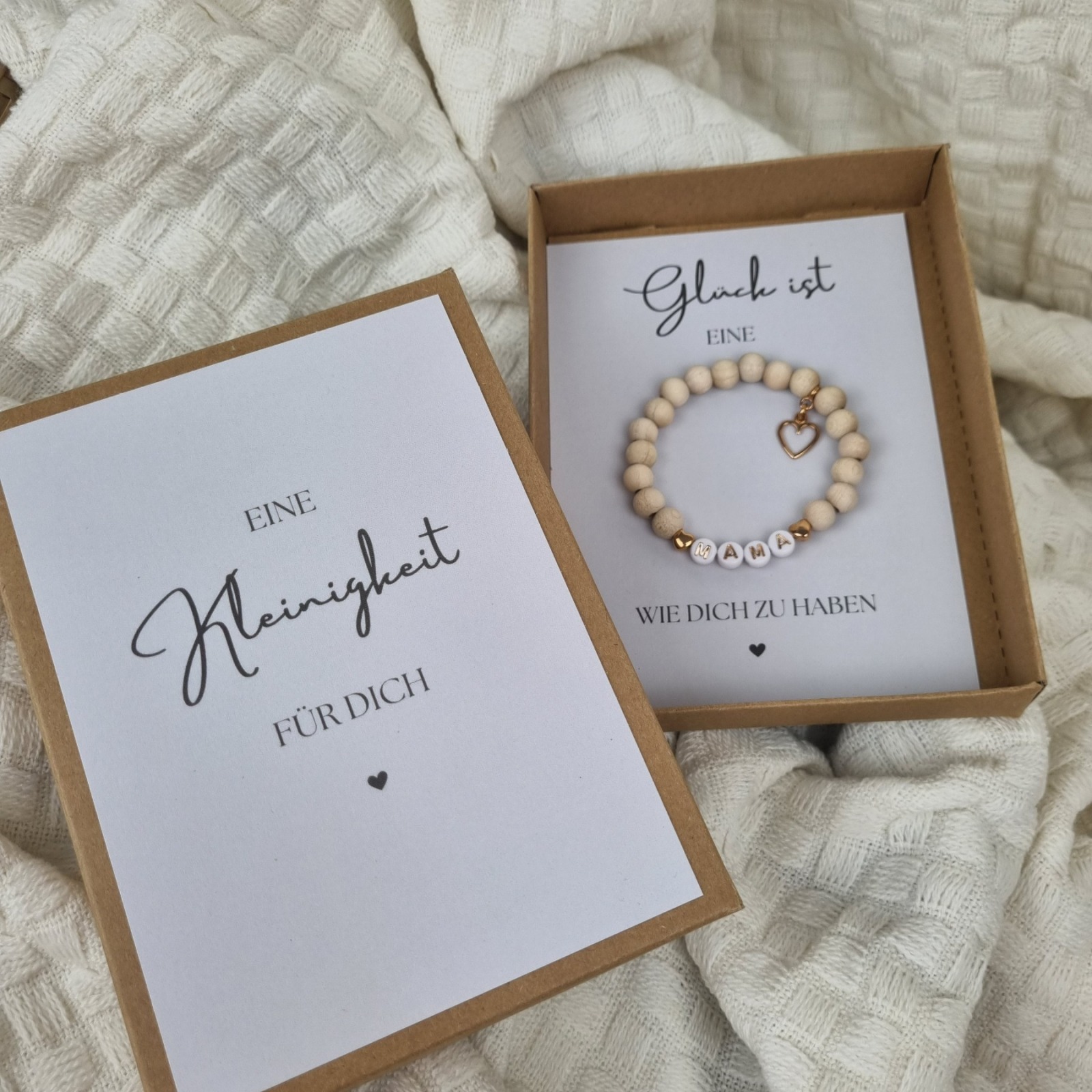 Mama Armband mit Karte | Armband mit Holzperlen 7