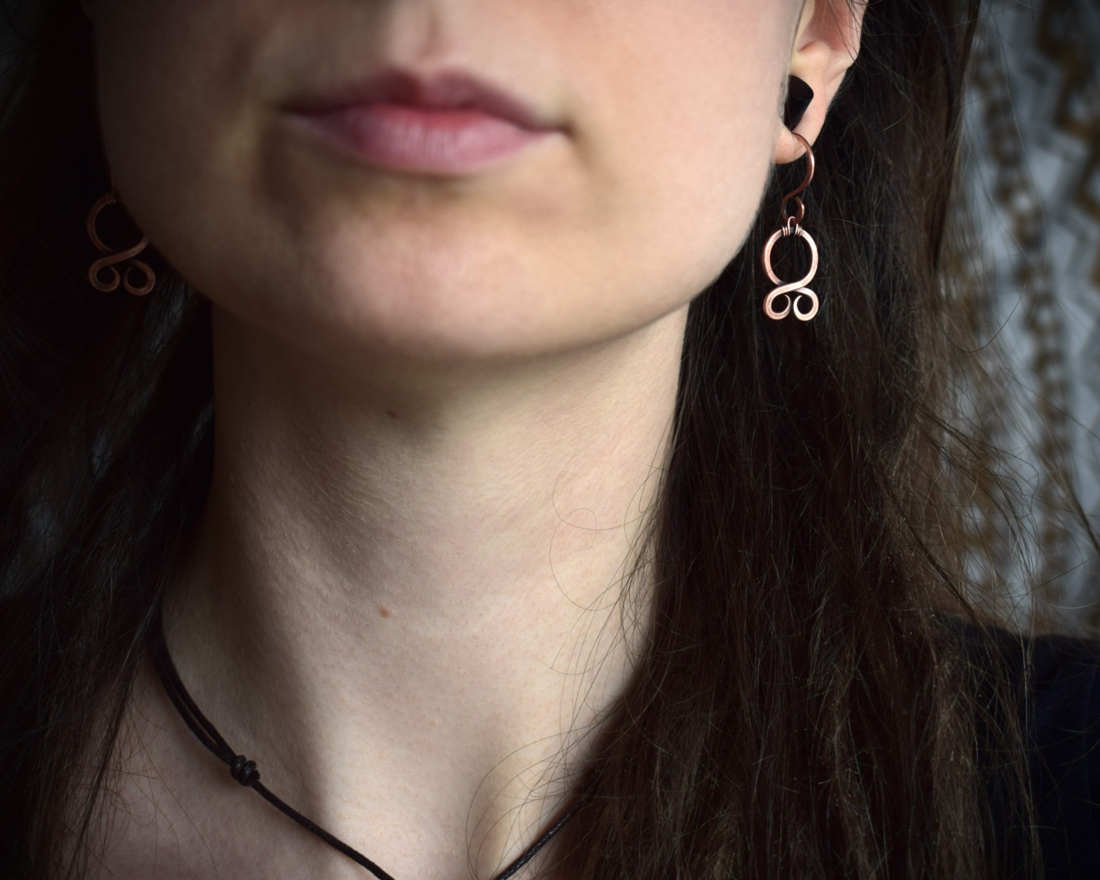 Trollkreuz Ohrringe aus Kupfer als Wikingerschmuck 2
