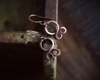 Trollkreuz Ohrringe aus Kupfer als Wikingerschmuck 6