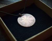 Vegvisir Schutzamulett aus Kupfer 5