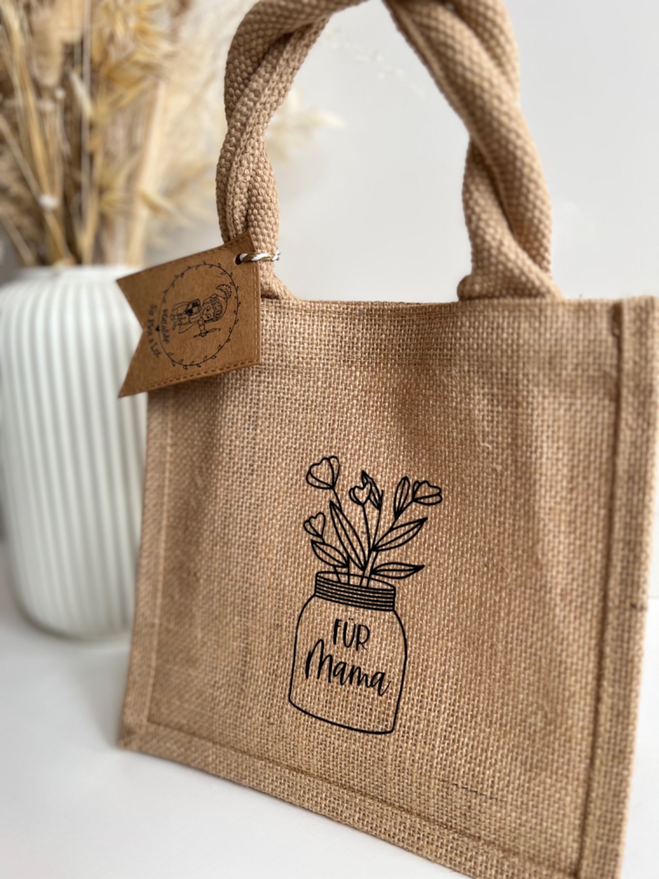 Mini Jute Tasche Für Mama 2