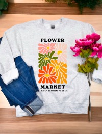 Sweatshirt Flower Market