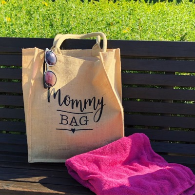 Jute Shopper Mommy Bag - Hab immer alles dabei, was Mama braucht - im Jute Shopper Mommy Bag