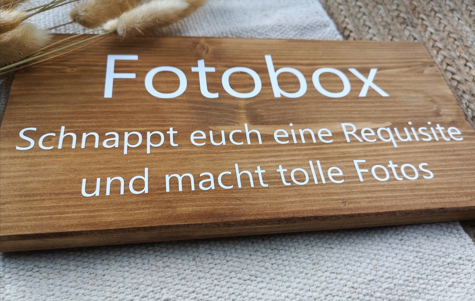 Holzschild Fotobox 3